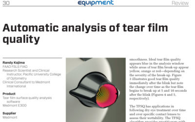 Equipment Magazine: Automatic analysis of tear film quality